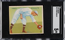 1933 R319 Goudey #112 Fred Schulte SGC EX 5