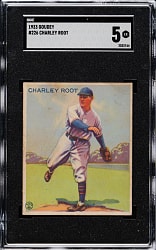 1933 R319 Goudey #226 Charley Root SGC EX 5