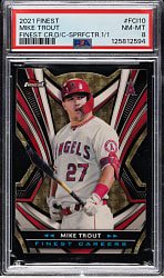 2021 Topps Finest Career Die-Cut #FCI-10 Mike Trout Superfractor #1/1 PSA NM-MT 8