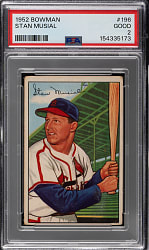 1952 Bowman #196 Stan Musial PSA GOOD 2