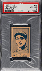 1928 W513 #79 Tony Lazzeri PSA NM-MT 8