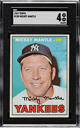 1967 Topps #150 Mickey Mantle SGC VG/EX 4