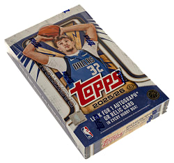 2025-2026 Topps Basketball Factory-Sealed Unopened Hobby Box (20 Packs) - Cooper Flagg, Kon Knueppel, and Dylan Harper Rookie Year