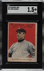 1915 E145 Cracker Jack #69 John McGraw SGC FAIR 1.5
