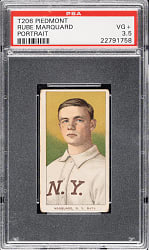 1909-1911 T206 White Border Rube Marquard Portrait PSA VG+ 3.5