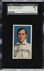 1909-1911 T206 White Border Rube Dessau SGC EX 60 - Polar Bear Back