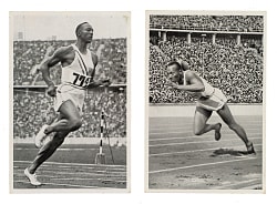 1936 Reemstma Cigarettes Olympia Band II Jesse Owens Pair