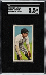 1909-1911 T206 White Border Kid Elberfeld Washington, Fielding SGC EX+ 5.5