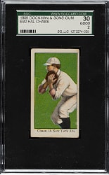 1909 E92 Dockman & Sons Hal Chase SGC GOOD 30