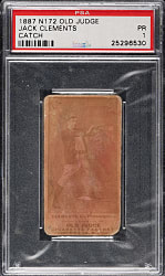 1889 N172 Old Judge Jack Clements PSA POOR 1