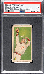 1909-1911 T206 White Border Beals Becker PSA POOR 1 (Charles Bray Collection)