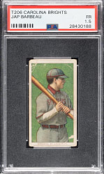 1909-1911 T206 White Border Jap Barbeau PSA FAIR 1.5 - Carolina Brights Back