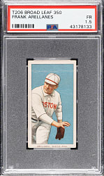 1909-1911 T206 White Border Frank Arellanes PSA FAIR 1.5 - Broad Leaf 350 Back