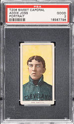 1909-1911 T206 White Border Addie Joss Portrait PSA GOOD 2