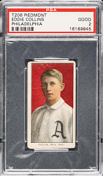 1909-1911 T206 White Border Eddie Collins PSA GOOD 2