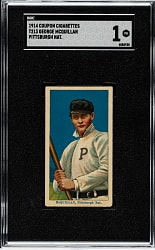 1914 T213 Coupon Cigarettes (Type 2) George McQuillan Philadelphia SGC POOR 1