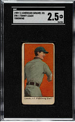 1909-1911 E90-1 American Caramel Tommy Leach Throwing SGC GOOD+ 2.5