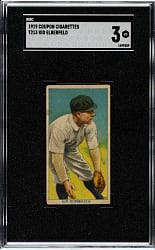 1919 T213 Coupon Cigarettes (Type 3) Kid Elberfeld Brooklyn SGC VG 3