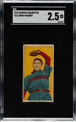 1919 T213 Coupon Cigarettes (Type 3) Dode Paskert Philadelphia Nat. SGC GOOD+ 2.5