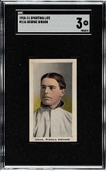 1910-1911 M116 Sporting Life George Gibson Pastel Background SGC VG 3