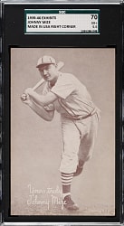 1939-1946 W462 Salutation Exhibits Johnny Mize SGC EX+ 70