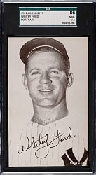 1947-1966 Exhibits Whitey Ford Portrait SGC NM+ 86