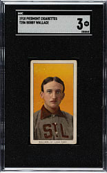 1909-1911 T206 White Border Bobby Wallace SGC VG 3