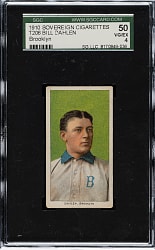 1909-1911 T206 White Border Bill Dahlen Brooklyn SGC VG/EX 50 - Sovereign 350 Back