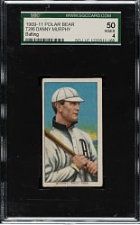 1909-1911 T206 White Border Danny Murphy Batting SGC VG/EX 50 - Polar Bear Back