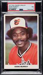 1977 Baltimore Orioles Team Issue Eddie Murray Pre-Rookie PSA NM 7