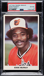 1977 Baltimore Orioles Team Issue Eddie Murray Pre-Rookie PSA EX-MT 6