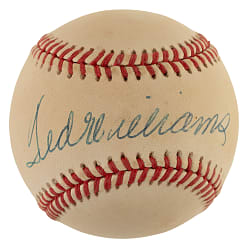 Ted Williams Single-Signed Baseball - JSA