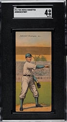 1911 T201 Mecca Double Folder Walter Johnson/Charles Street SGC VG/EX 4