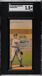 1911 T201 Mecca Double Folder Walter Johnson/Charles Street SGC FAIR 1.5