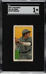 1909-1911 T206 White Border Joe Tinker Bat Off Shoulder SGC POOR 1 - Polar Bear Back