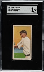 1909-1911 T206 White Border Rube Marquard Follow-Through SGC POOR 1