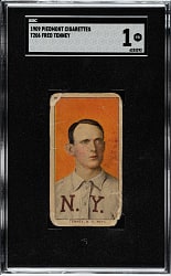 1909-1911 T206 White Border Fred Tenney SGC POOR 1
