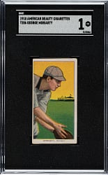 1909-1911 T206 White Border George Moriarty SGC POOR 1 - American Beauty 350 Back