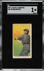 1909-1911 T206 White Border Ted Breitenstein Southern Leaguer SGC POOR 1 - Old Mill Back