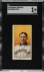 1909-1911 T206 White Border Charles Seitz Southern Leaguer SGC POOR 1
