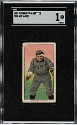 1909-1911 T206 White Border Sid Smith Southern Leaguer SGC POOR 1