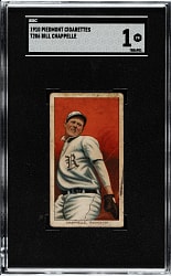 1909-1911 T206 White Border Bill Chappelle SGC POOR 1