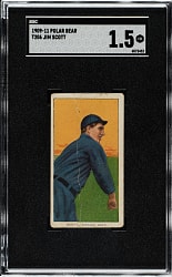 1909-1911 T206 White Border Jim Scott SGC FAIR 1.5 - Polar Bear Back