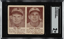 1941 R330 Double Play #43/44 West/Rowell SGC GOOD 2