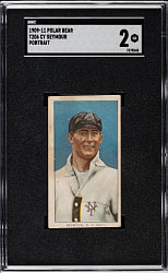 1909-1911 T206 White Border Cy Seymour Portrait SGC GOOD 2 - Polar Bear Back