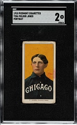 1909-1911 T206 White Border Fielder Jones Portrait SGC GOOD 2