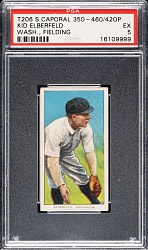 1909-1911 T206 White Border Kid Elberfeld Washington, Fielding PSA EX 5