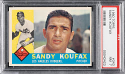 1960 Topps #343 Sandy Koufax PSA NM 7