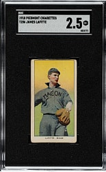 1909-1911 T206 White Border James Lafitte Southern Leaguer SGC GOOD+ 2.5