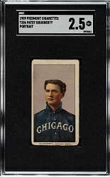 1909-1911 T206 White Border Patsy Dougherty Portrait SGC GOOD+ 2.5